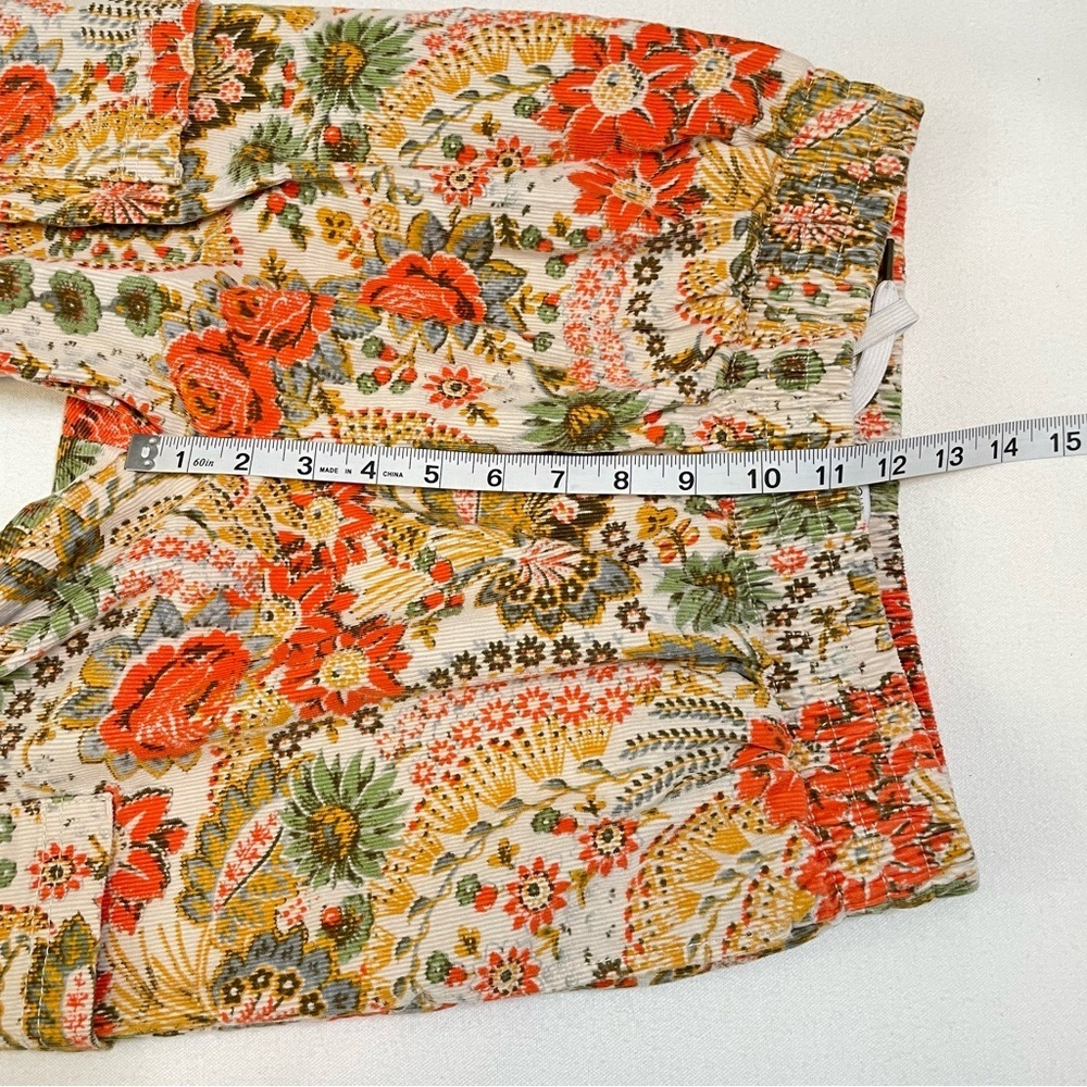 Urban Outfitters floral retro corduroy cargo joggers XS - Picture 12 of 13